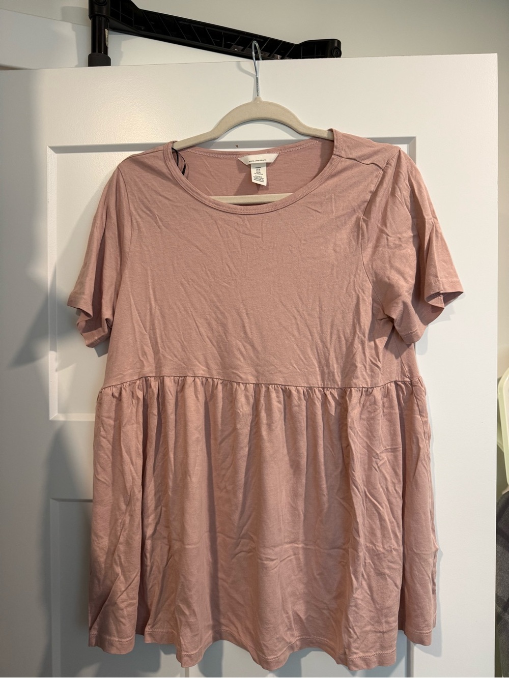 H&M Soft Pink Babydoll Tunic Top